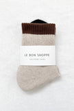 Color Block Girlfriend Socks : Blue Red