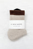Color Block Girlfriend Socks : Black Coffee