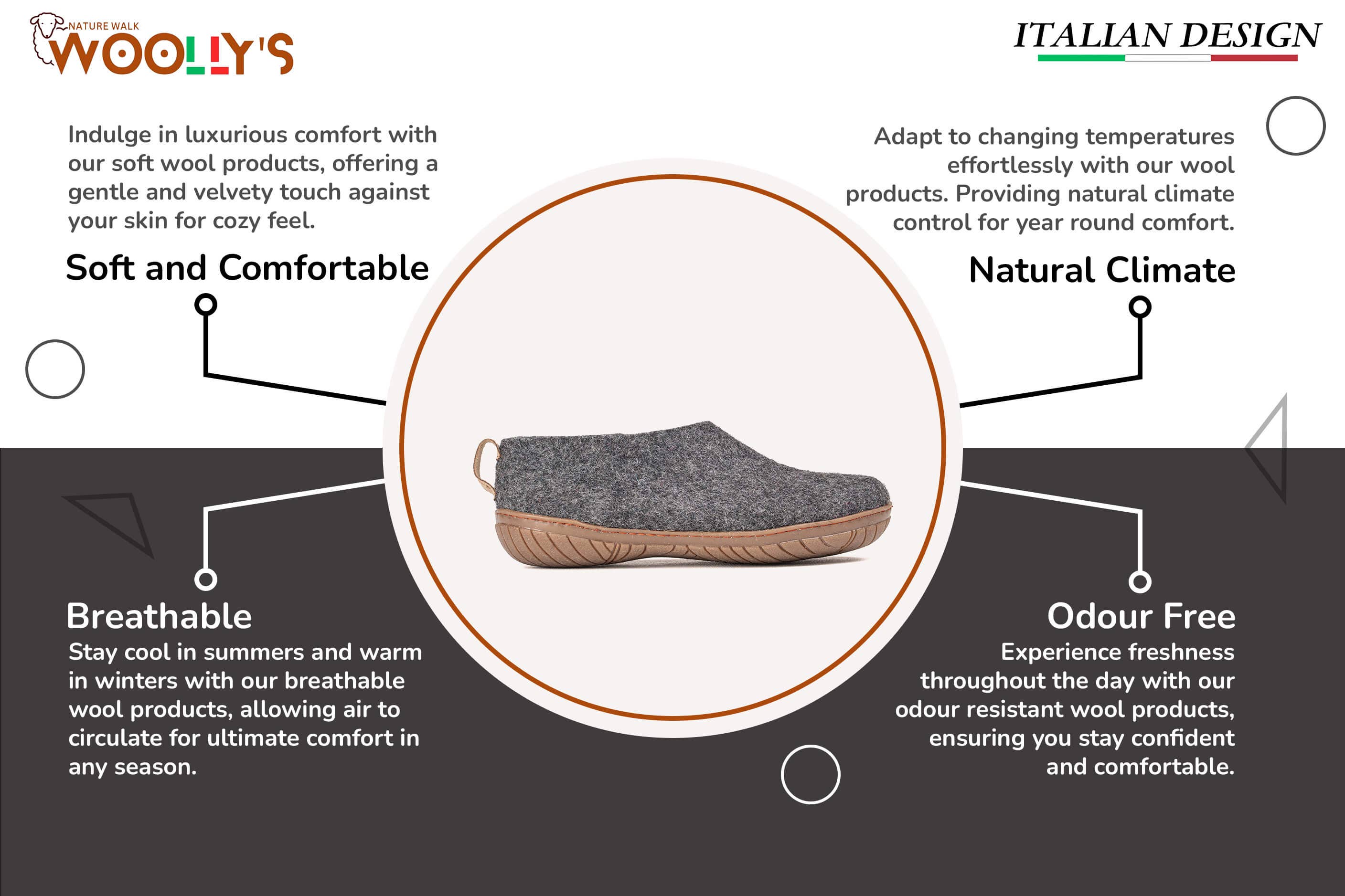 Outsole Shoe with Rubber Sole – Charcoal: 40