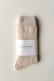 Modal Eyelet Socks (wholesale): Cobalt