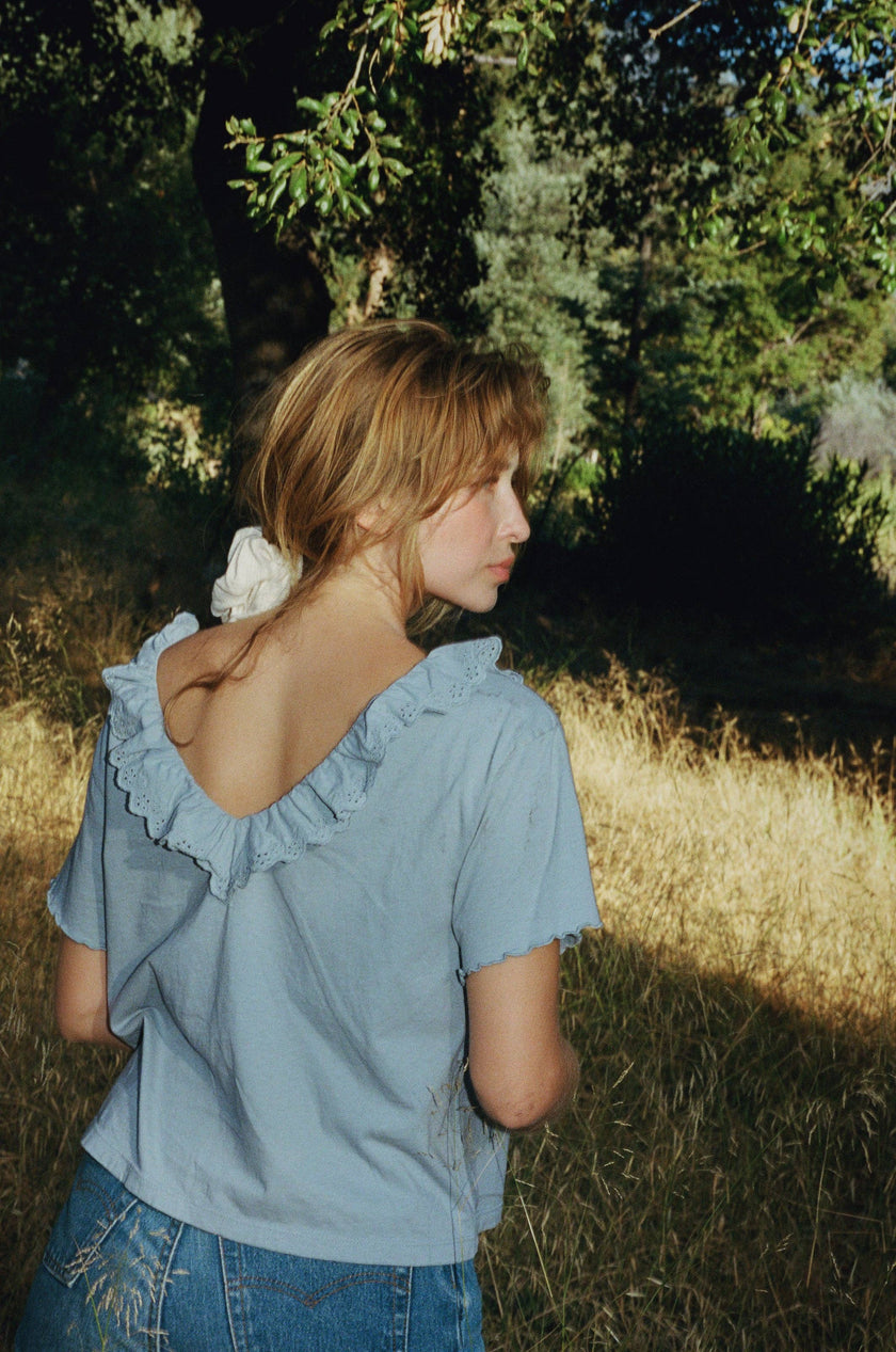 Cottage Tee: Bleu