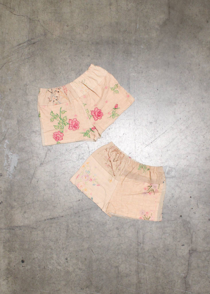 Embroidered Pieced Short Bundle