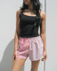 Striped Shirting Pieced Short Bundle