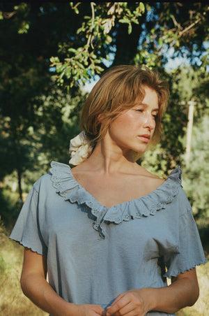 Cottage Tee: Bleu