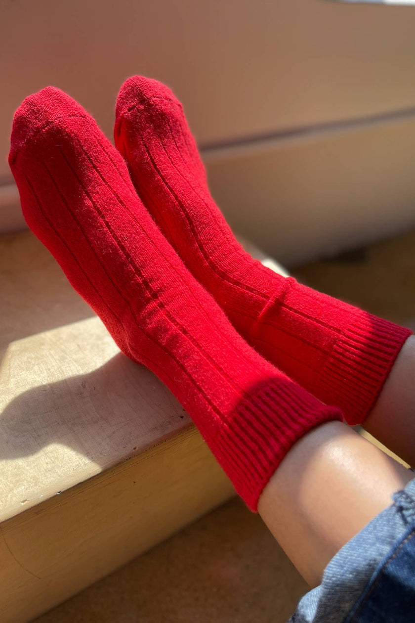Classic Cashmere Socks: Bluebell