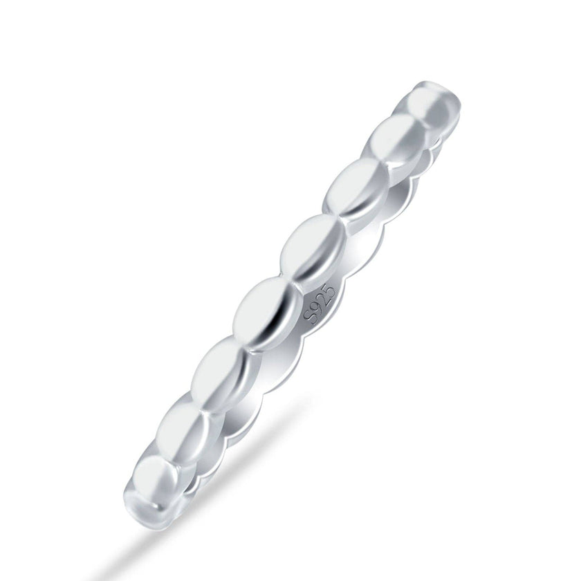 Beaded Band Vintage Style Wholesale: Sterling Silver / 7