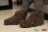Sherpa Woollen Shoes- Brown: 40/41