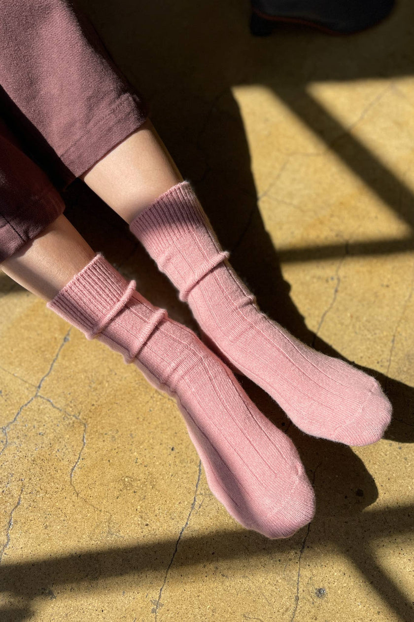 Classic Cashmere Socks: Bluebell