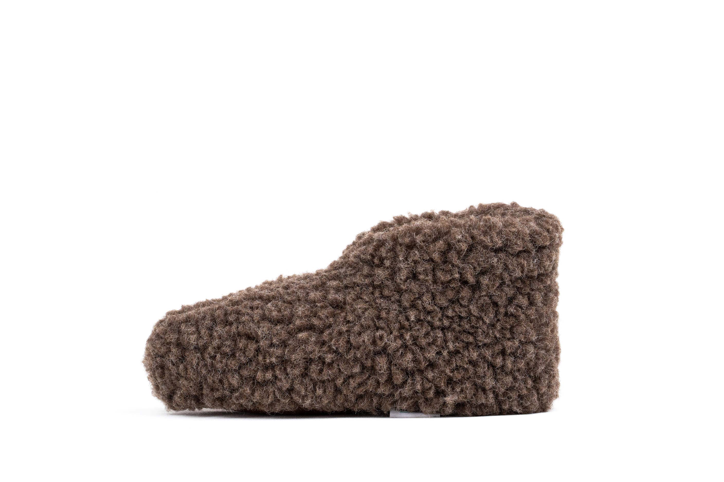 Sherpa Woollen Shoes- Brown: 40/41