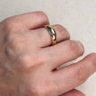 18k Gold Filled Mini Polished Dome Ring: 7.5