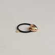 Heart-Shaped Metal Cuff Hair Tie | Gold