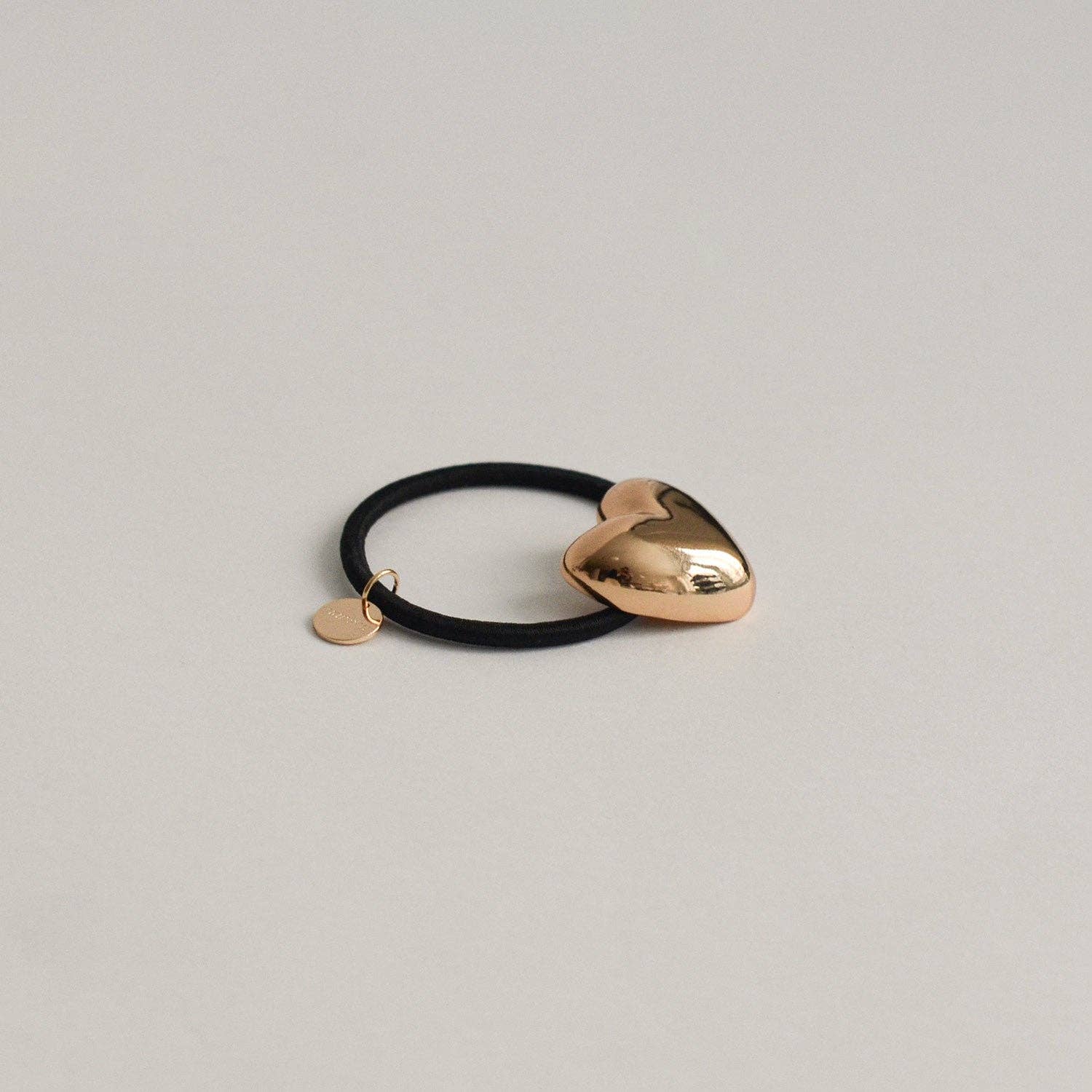 Heart-Shaped Metal Cuff Hair Tie | Gold