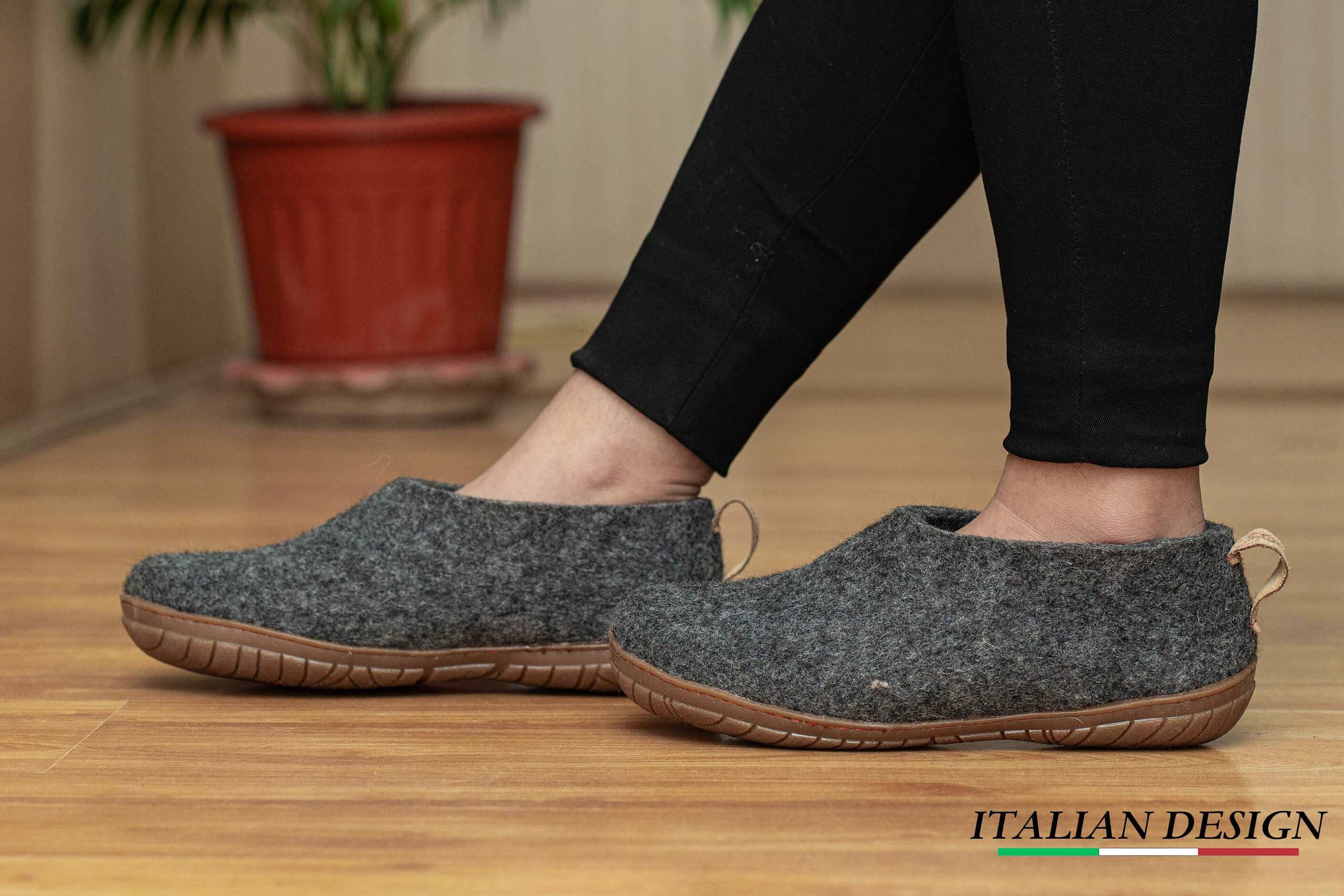 Outsole Shoe with Rubber Sole – Charcoal: 40