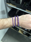 Amethyst Bracelet 4mm/6mm/8mm - Crystals & Stones: 4mm