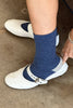Wool Waffled Socks (wholesale): Brown / Oatmeal