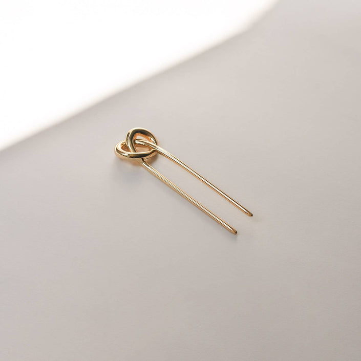 Knot-shaped Hair Stick | Gold