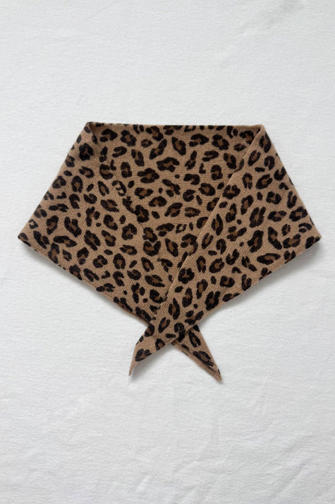 Leopard Cashmere Bandana