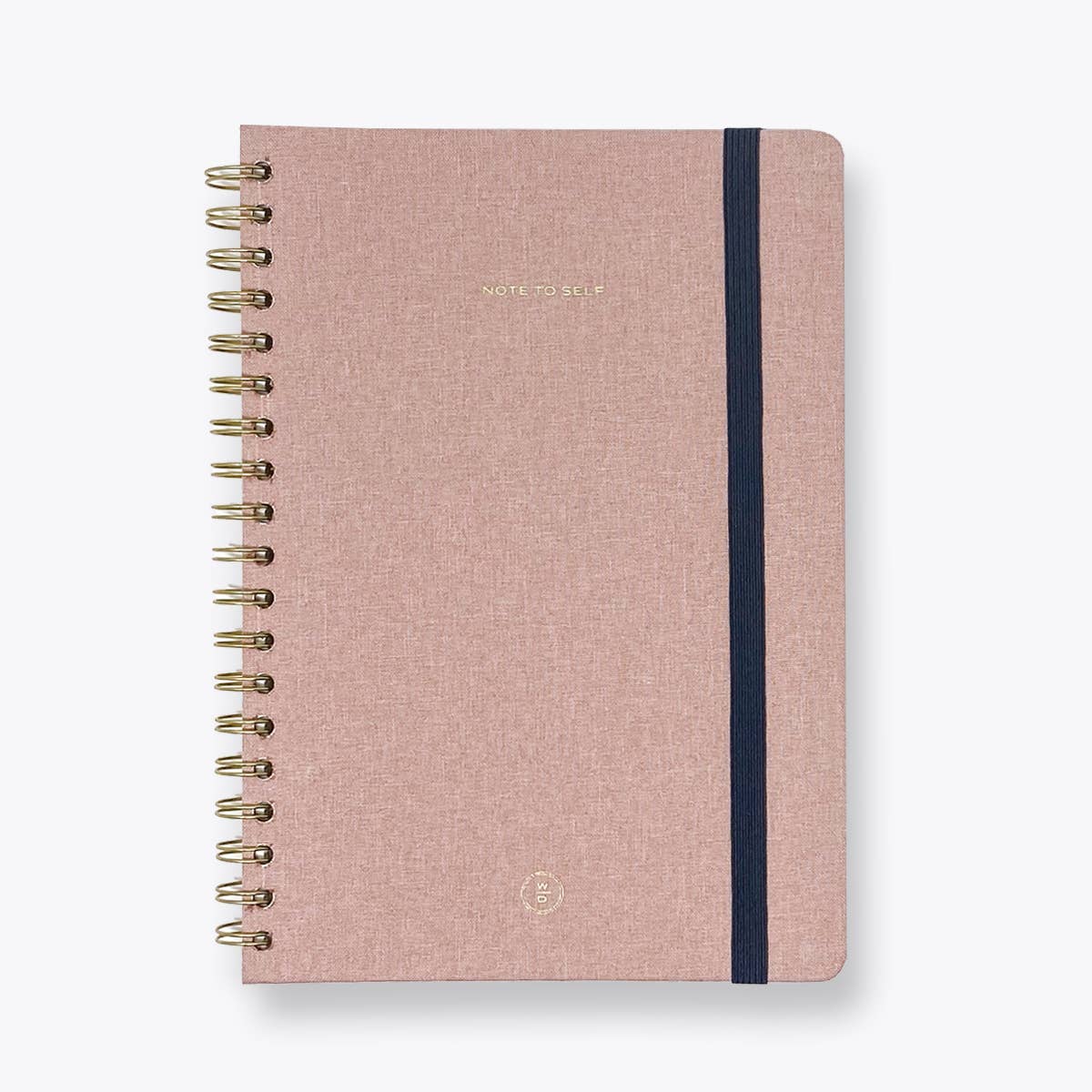 Pink Linen Spiral Note to Self Journal: Linen