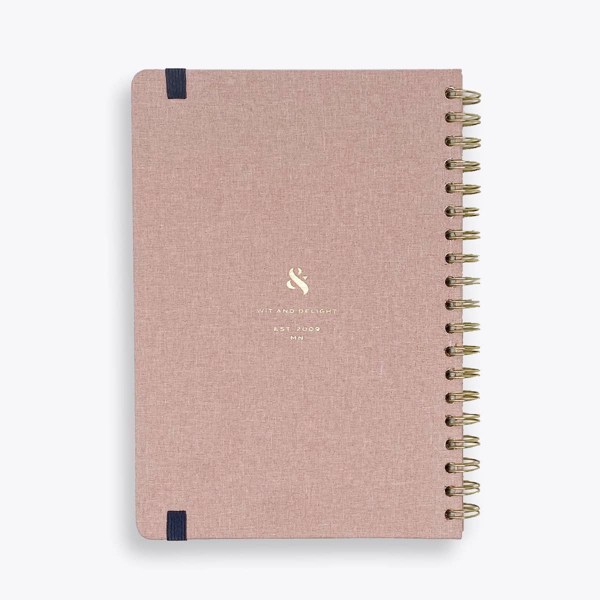 Pink Linen Spiral Note to Self Journal: Linen