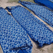 Blue Flowers - Bohemian Indigo Home Decor / Window Curtain: 56