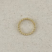 18k Gold Filled Flat Beaded Band Ring: 5