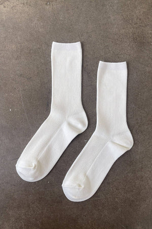 Crisp Step Socks (wholesale): WHITE