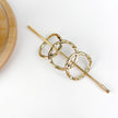 Three-ring vintage metal hairpin: Silver