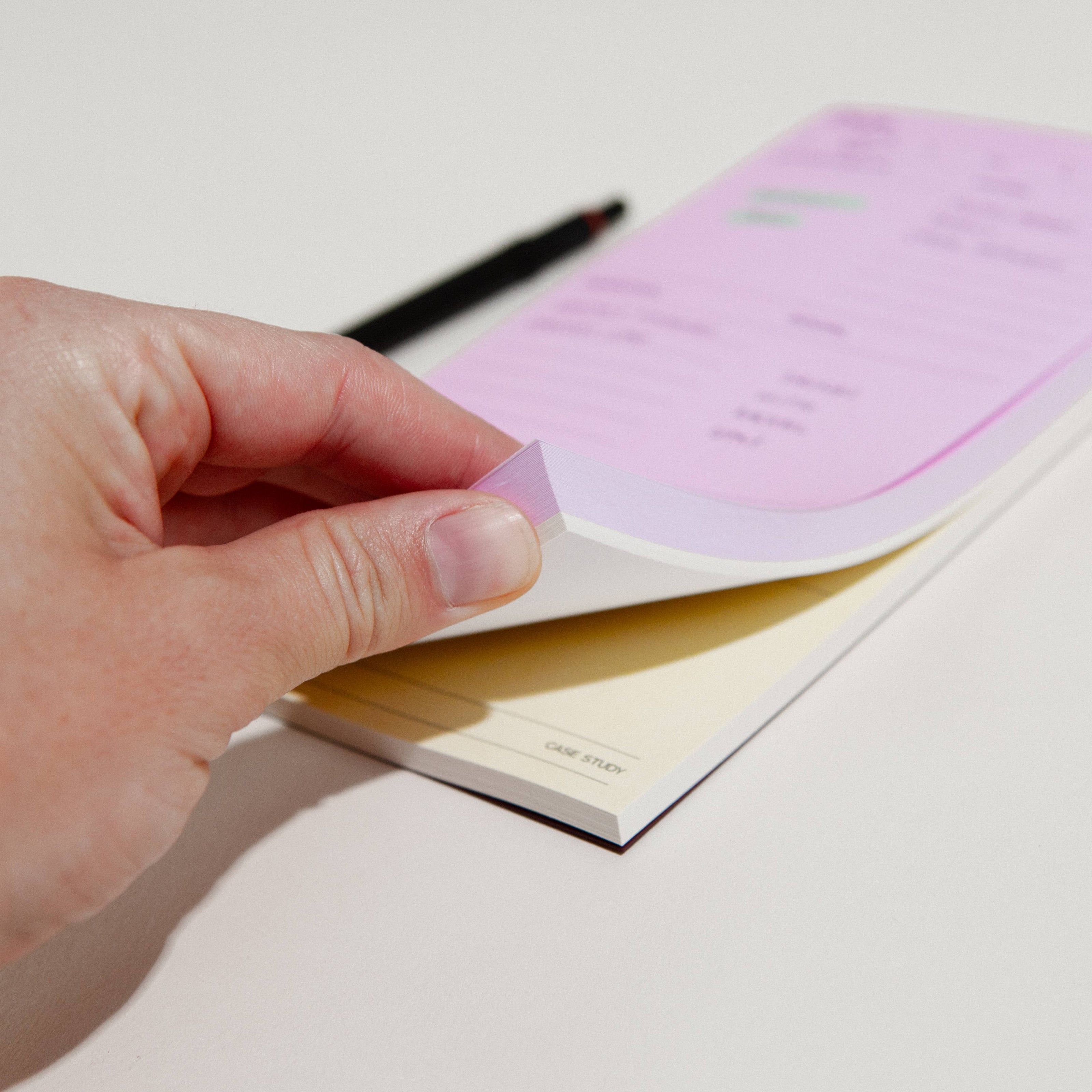Daily Task Notepad Planner | Pink & Yellow
