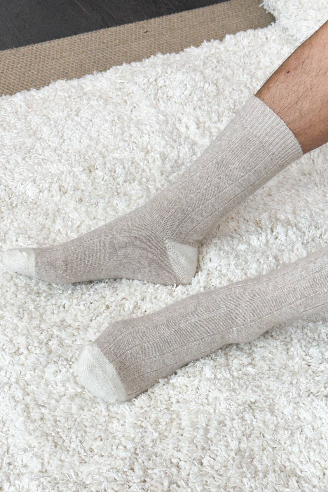 EXTENDED Cashmere Classic Socks (wholesale): Navy