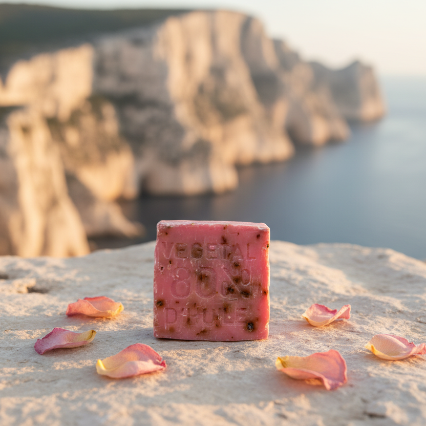 Rose Petal Marseille Soap Cube - 150g
