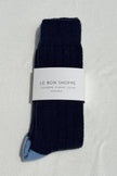 EXTENDED Cashmere Classic Socks (wholesale): Navy