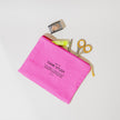 Washed Cotton Zipper Pouch | Candy