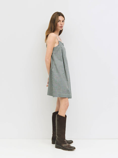 The Everett Gingham Mini Dress