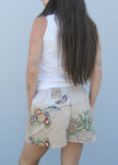 Embroidered Pieced Short Bundle