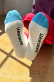Color Block Girlfriend Socks : Black Coffee
