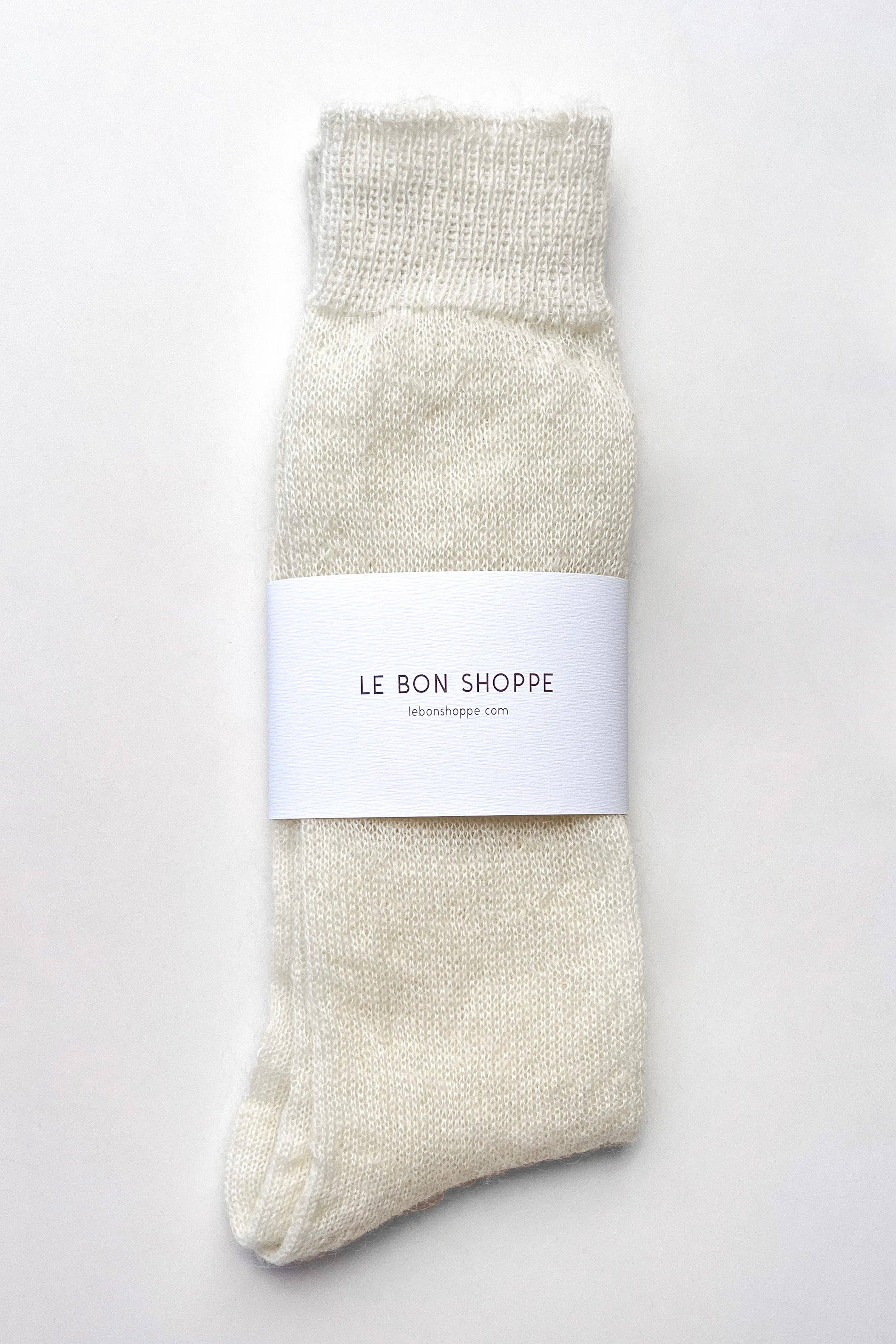 Mohair Veil Socks (wholesale): Mountain Olive