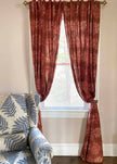 Floral Cotton Curtains | Hand Block Printed | Forget Me Not: 56