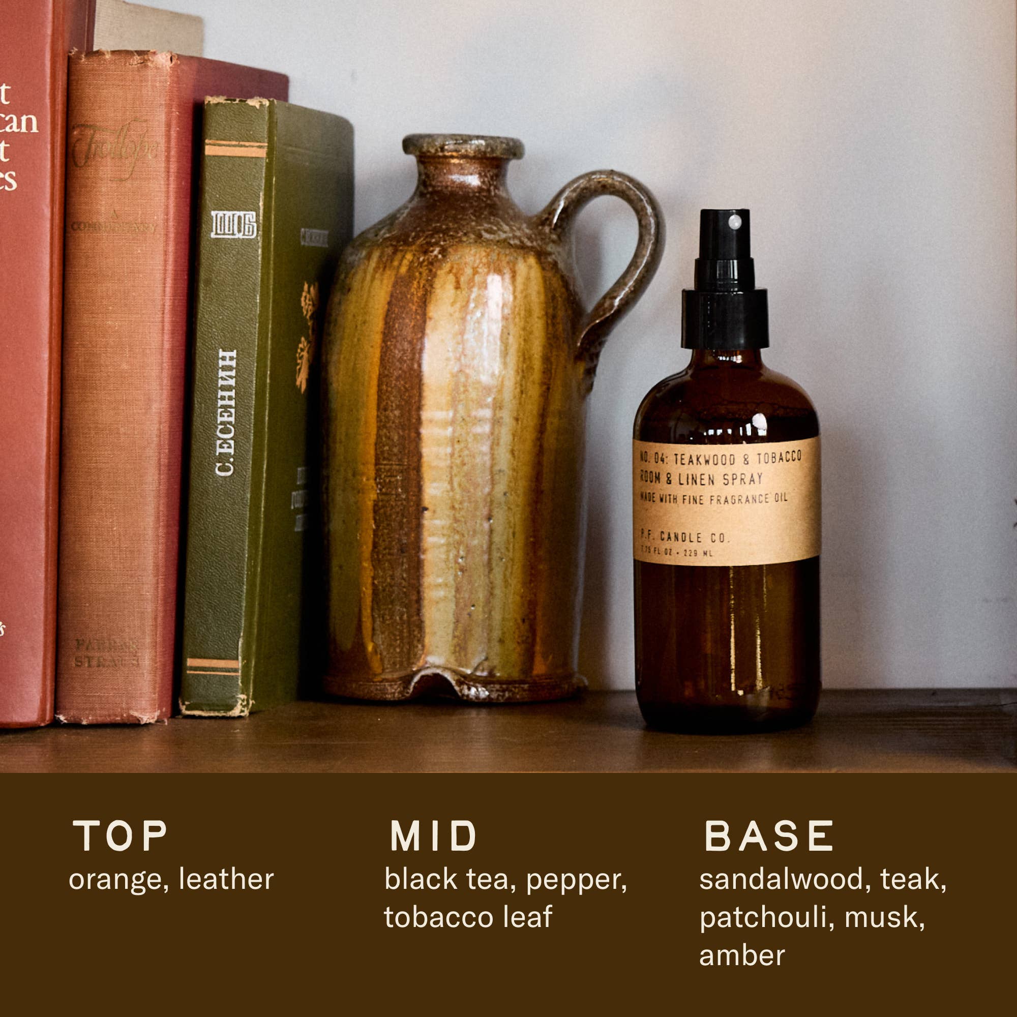 Teakwood & Tobacco - 7.75 oz Room & Linen Spray: 7.75 oz