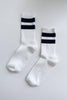 Her Socks - Varsity: Stone White