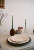 Beeswax Asparagus Candle Taper Pair (2)