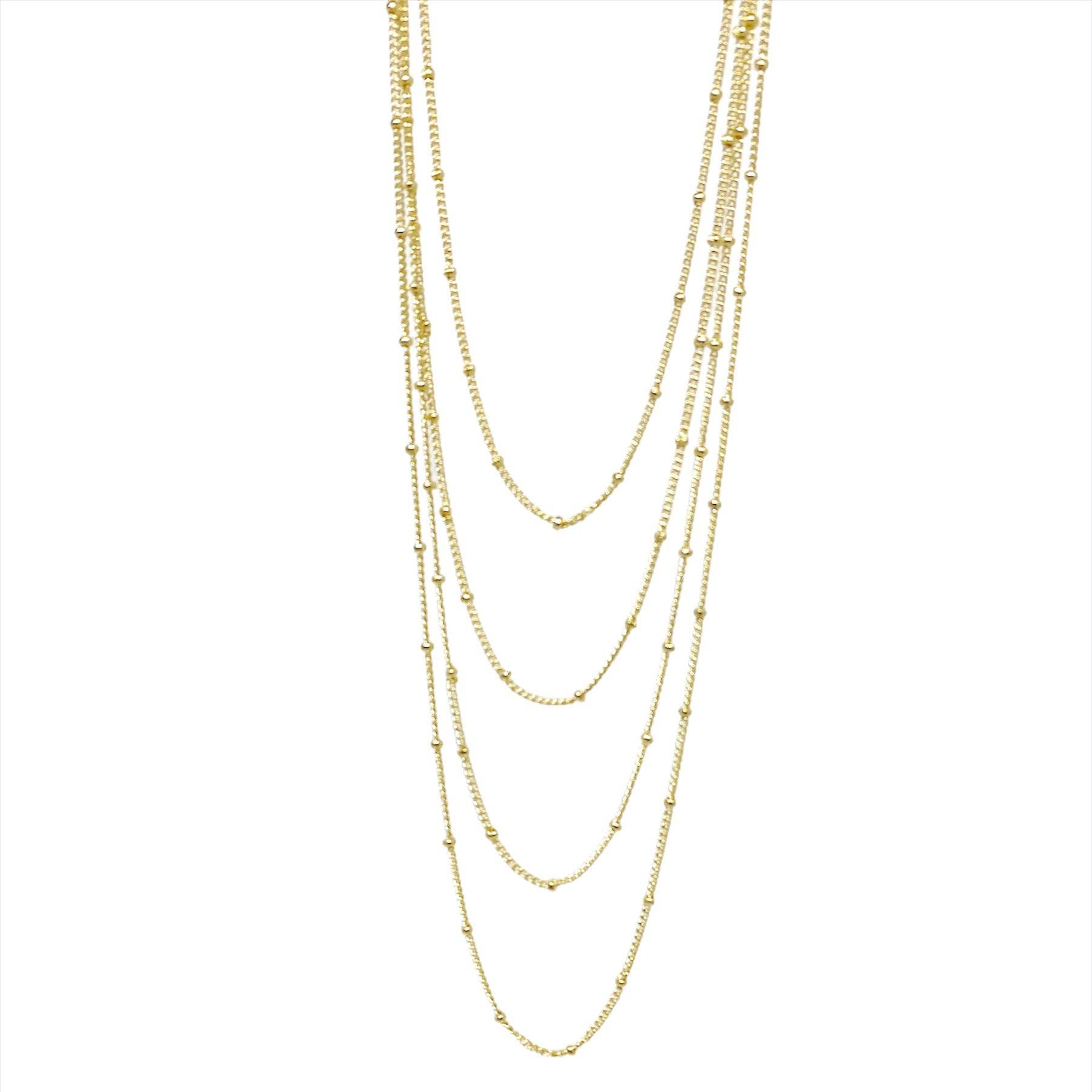 18k Gold Filled 1mm Satellite Chain Available in 16