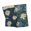Dual Design Hand Block Printed Green Square Bandana | Dove