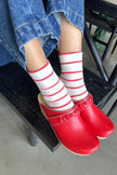 Wally Socks: Breton Stripe
