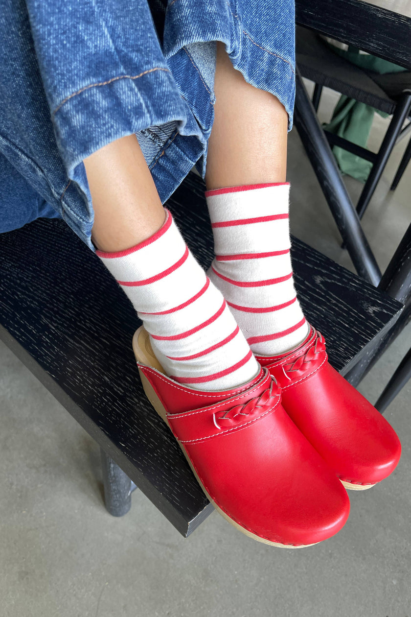 Wally Socks: Breton Stripe