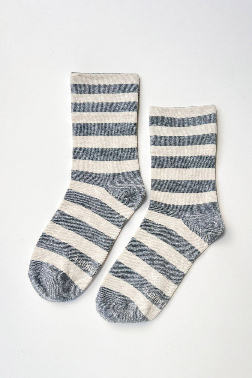 Wide Wally Socks (wholesale): WIDE / MATCHA STRIPE