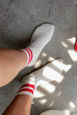 Her Socks - Varsity: Stone White
