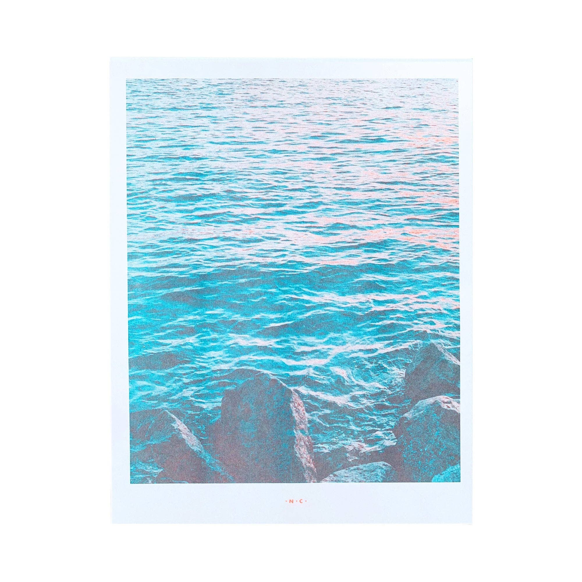 River Sunset - Risograph Art Print