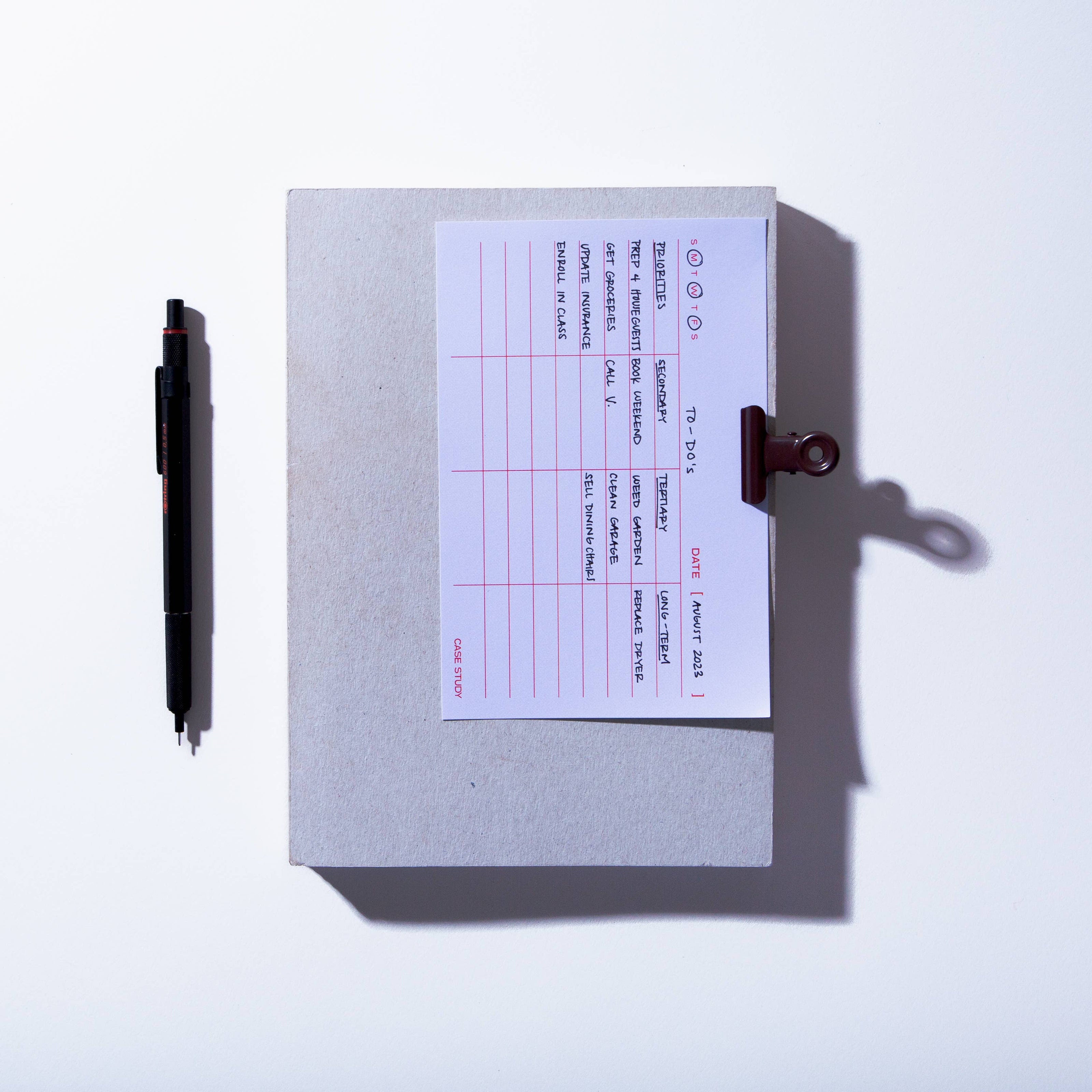 Column List Notepad – Minimal Lined Pad for To-Do Lists