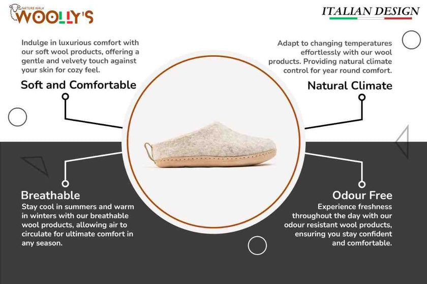 Indoor Open Heel Slippers With Leather Sole - Light Brown: 38