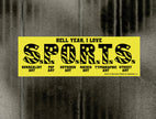 SPORTS Art Bumper Sticker